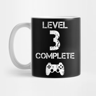 Level 3 Complete T-Shirt - Celebrate 3rd Wedding - Gift Mug